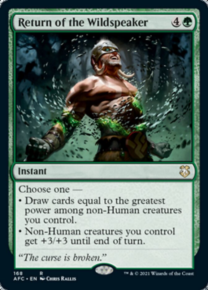 Return of the Wildspeaker [Dungeons & Dragons: Adventures in the Forgotten Realms Commander] | Game Grid - Logan