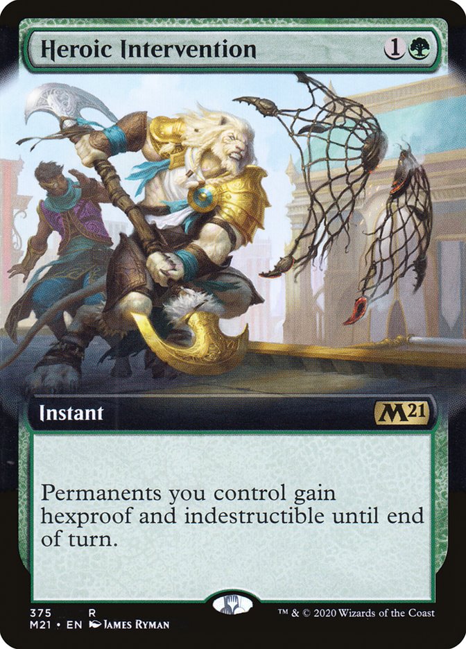 Heroic Intervention (Extended Art) [Core Set 2021] | Game Grid - Logan