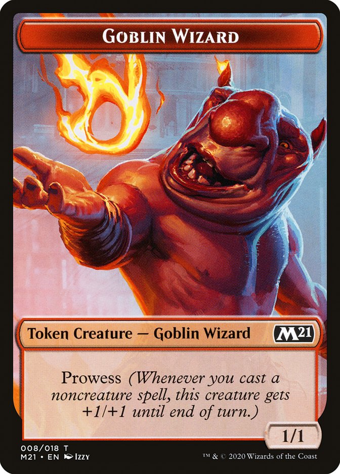 Cat (011) // Goblin Wizard Double-Sided Token [Core Set 2021 Tokens] | Game Grid - Logan