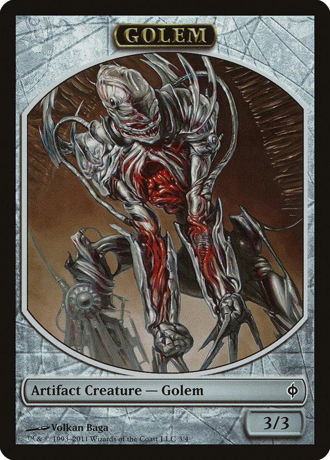 Golem Token [New Phyrexia Tokens] | Game Grid - Logan