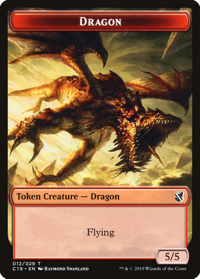 Dragon Token [Commander 2019 Tokens] | Game Grid - Logan