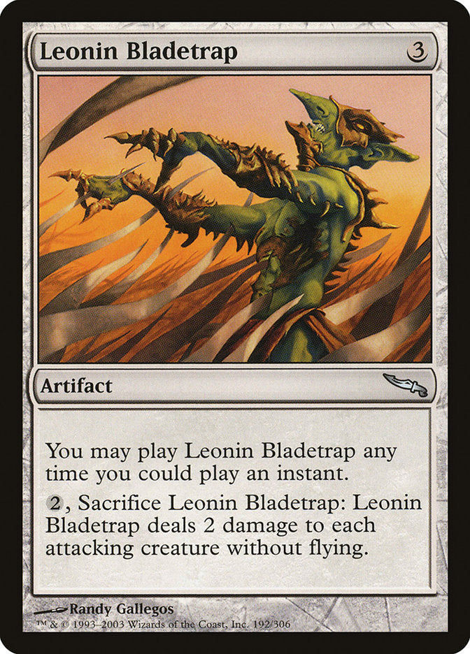 Leonin Bladetrap [Mirrodin] | Game Grid - Logan