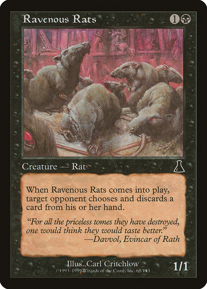 Ravenous Rats [Urza's Destiny] | Game Grid - Logan