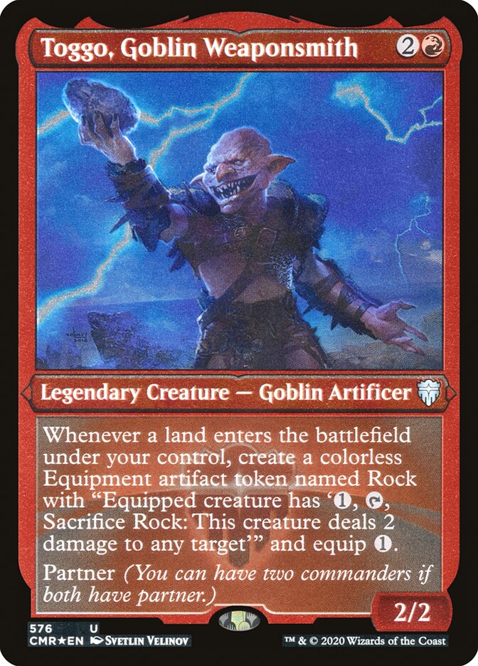 Toggo, Goblin Weaponsmith (Etched) [Commander Legends] | Game Grid - Logan