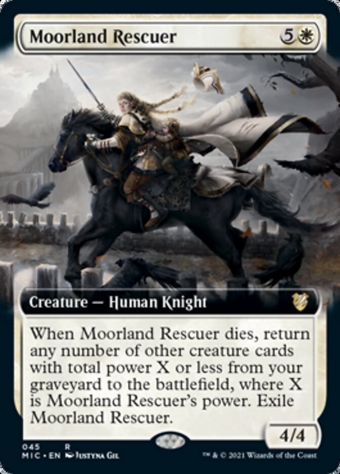 Moorland Rescuer (Extended Art) [Innistrad: Midnight Hunt Commander] | Game Grid - Logan
