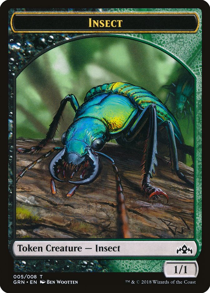 Insect Token [Guilds of Ravnica Tokens] | Game Grid - Logan