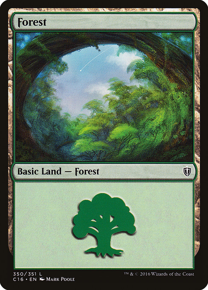 Forest (350) [Commander 2016] | Game Grid - Logan