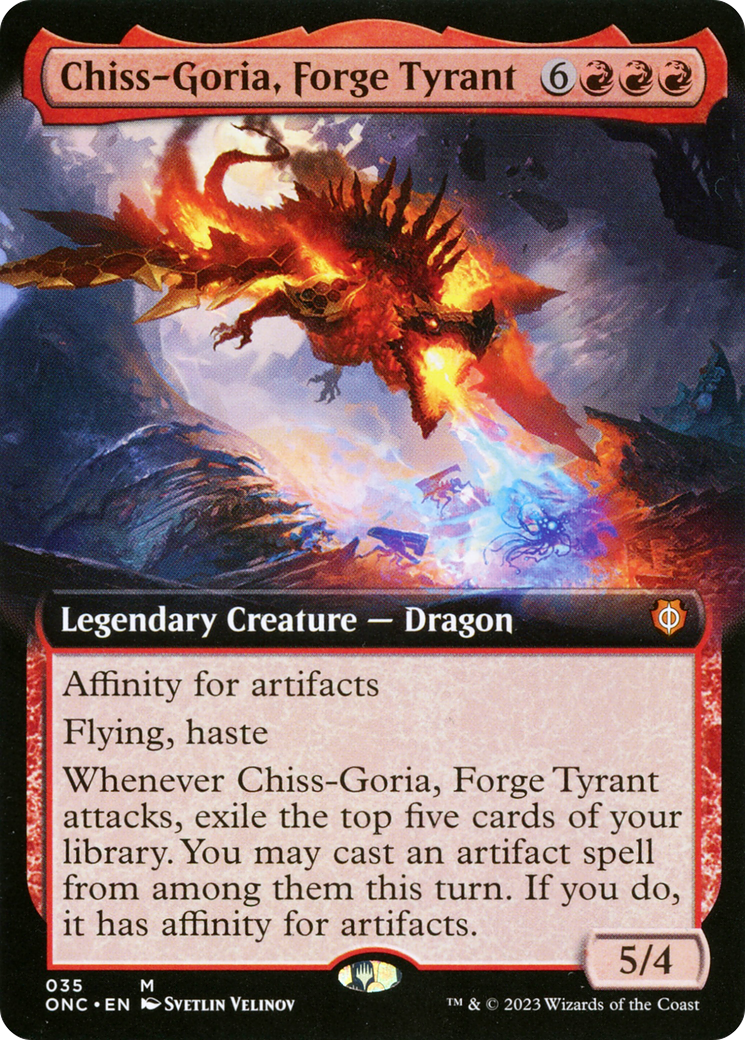 Chiss-Goria, Forge Tyrant (Extended Art) [Phyrexia: All Will Be One Commander] | Game Grid - Logan
