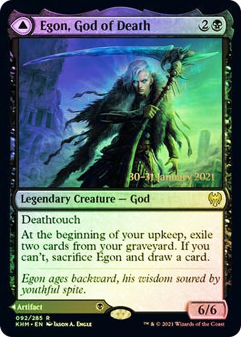 Egon, God of Death // Throne of Death [Kaldheim Prerelease Promos] | Game Grid - Logan