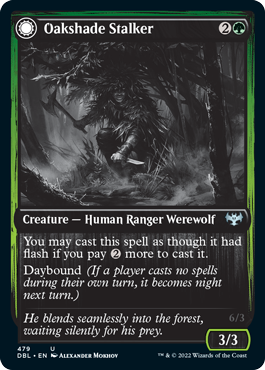 Oakshade Stalker // Moonlit Ambusher [Innistrad: Double Feature] | Game Grid - Logan