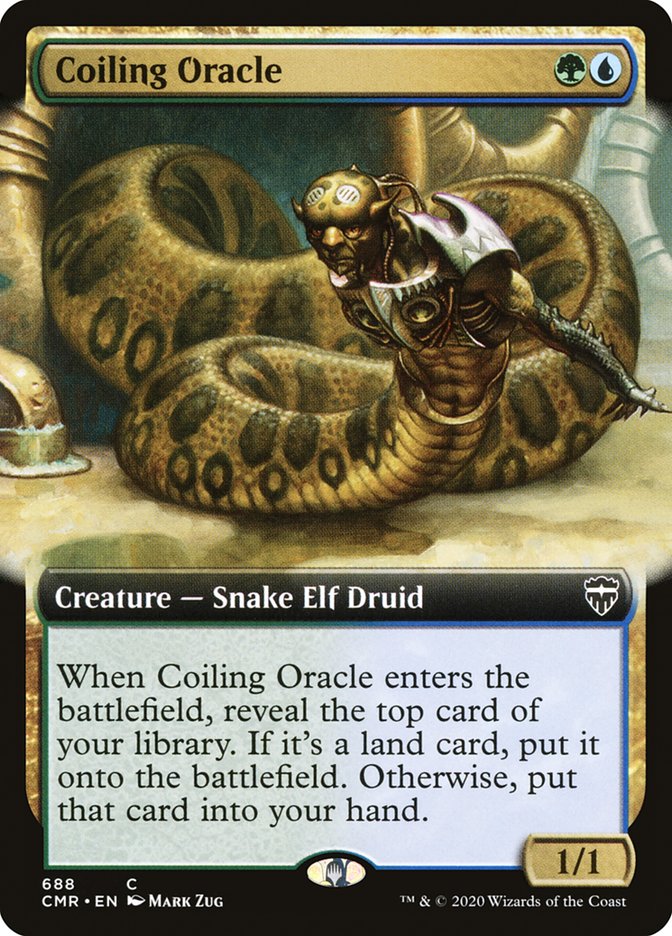 Coiling Oracle (Extended Art) [Commander Legends] | Game Grid - Logan