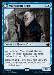 Malevolent Hermit // Benevolent Geist [Innistrad: Midnight Hunt] | Game Grid - Logan