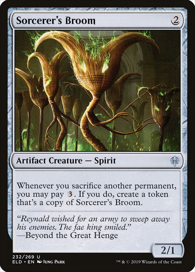 Sorcerer's Broom [Throne of Eldraine] | Game Grid - Logan