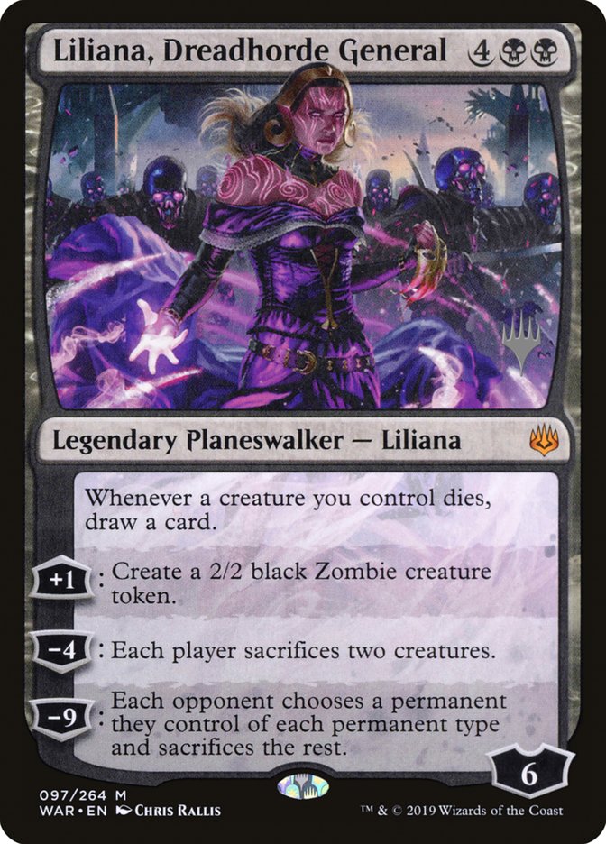 Liliana, Dreadhorde General (Promo Pack) [War of the Spark Promos] | Game Grid - Logan