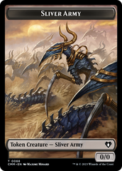 Sliver Army // Sliver Double-Sided Token [Commander Masters Tokens] | Game Grid - Logan