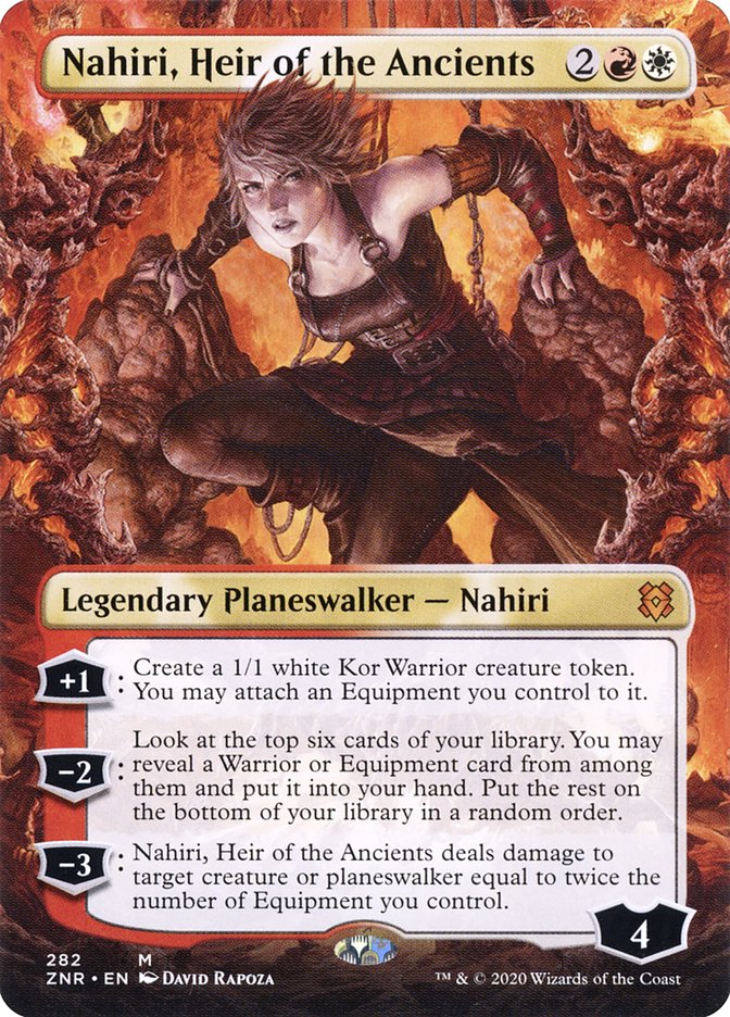 Nahiri, Heir of the Ancients (Borderless) [Zendikar Rising] | Game Grid - Logan