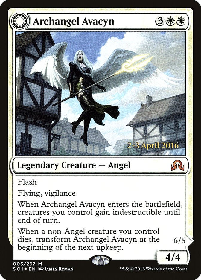 Archangel Avacyn // Avacyn, the Purifier [Shadows over Innistrad Prerelease Promos] | Game Grid - Logan