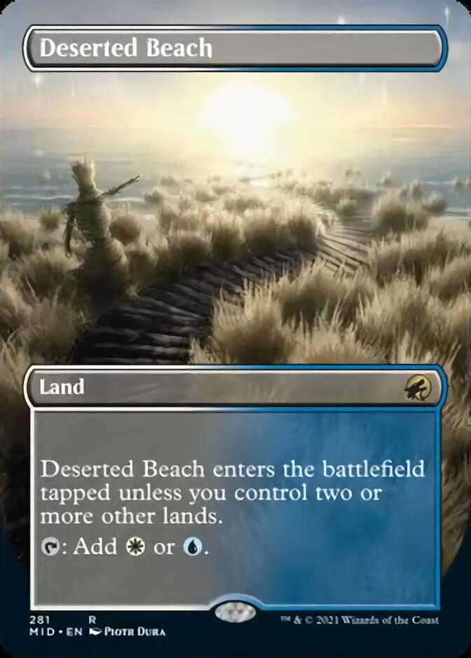 Deserted Beach (Borderless Alternate Art) [Innistrad: Midnight Hunt] | Game Grid - Logan