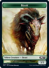 Beast // Knight Double-Sided Token [Core Set 2021 Tokens] | Game Grid - Logan