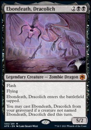 Ebondeath, Dracolich (Promo Pack) [Dungeons & Dragons: Adventures in the Forgotten Realms Promos] | Game Grid - Logan