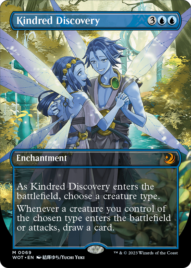 Kindred Discovery (Anime Borderless) [Wilds of Eldraine: Enchanting Tales] | Game Grid - Logan