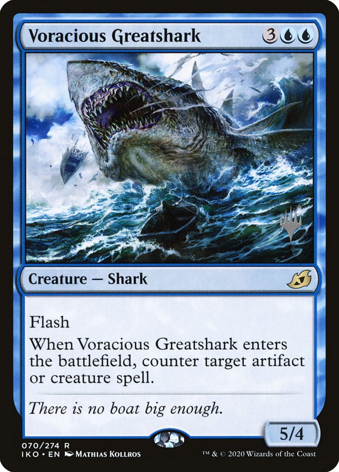 Voracious Greatshark (Promo Pack) [Ikoria: Lair of Behemoths Promos] | Game Grid - Logan