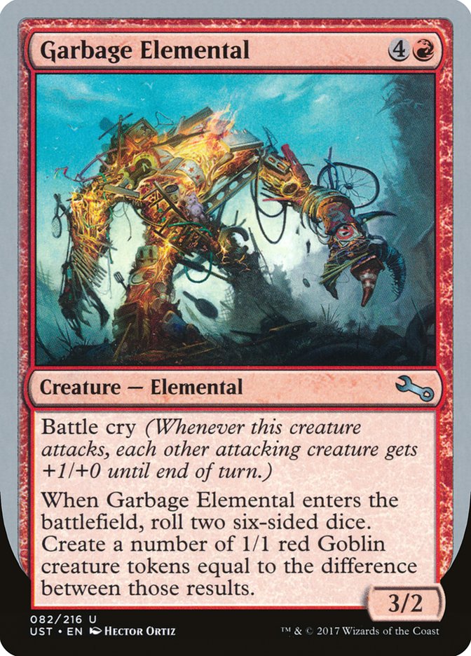 Garbage Elemental (3/2 Creature) [Unstable] | Game Grid - Logan