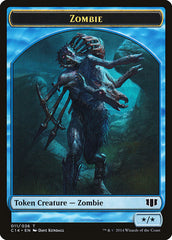Whale // Zombie (011/036) Double-Sided Token [Commander 2014 Tokens] | Game Grid - Logan