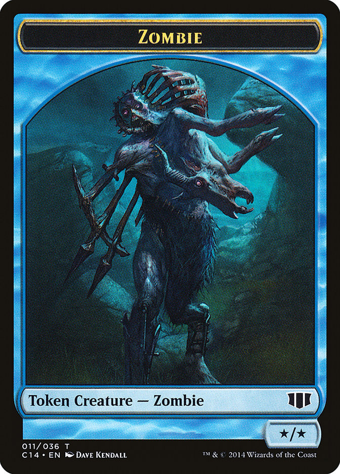 Ape // Zombie (011/036) Double-Sided Token [Commander 2014 Tokens] | Game Grid - Logan
