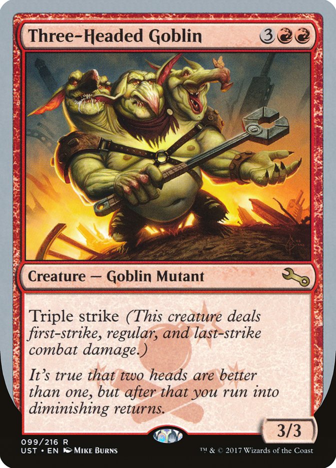 Three-Headed Goblin [Unstable] | Game Grid - Logan