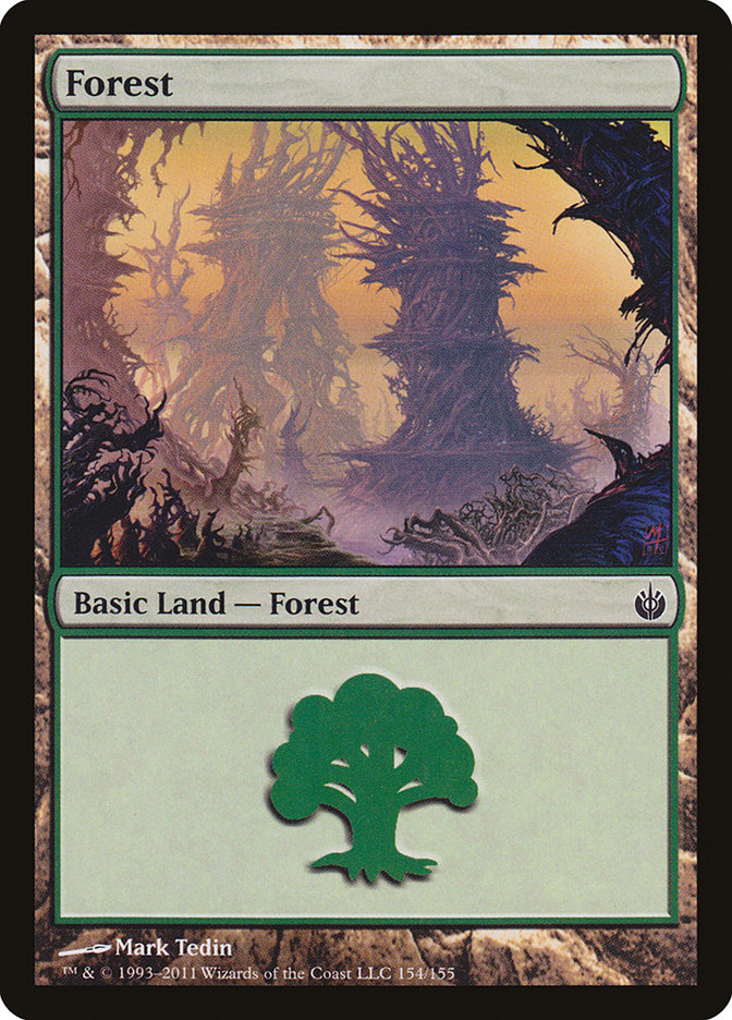 Forest (154) [Mirrodin Besieged] | Game Grid - Logan
