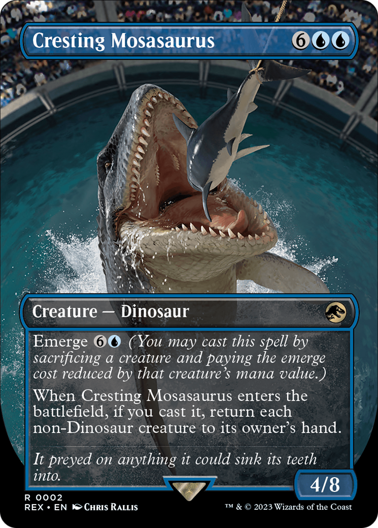 Cresting Mosasaurus (Borderless) [Jurassic World Collection] | Game Grid - Logan