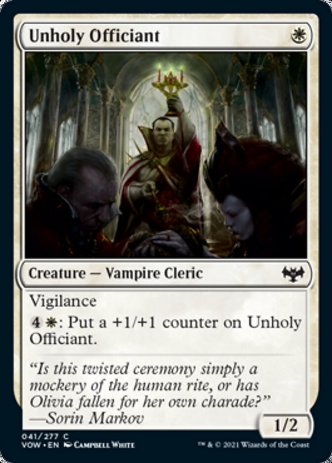 Unholy Officiant [Innistrad: Crimson Vow] | Game Grid - Logan