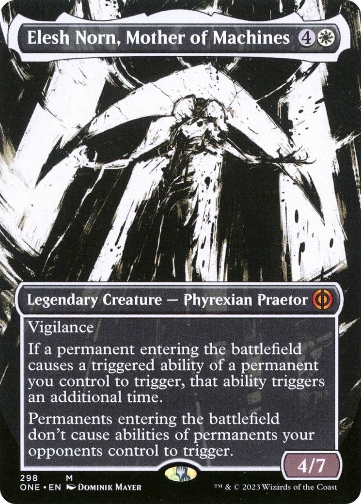Elesh Norn, Mother of Machines (Borderless Ichor) [Phyrexia: All Will Be One] | Game Grid - Logan