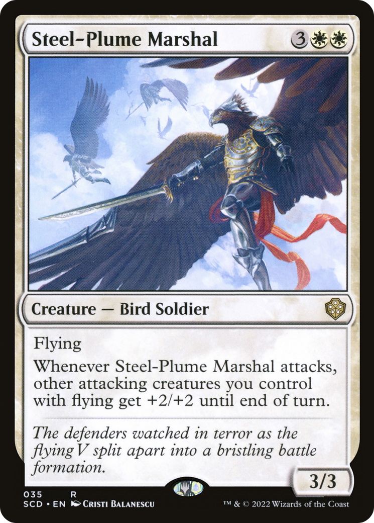 Steel-Plume Marshal [Starter Commander Decks] | Game Grid - Logan