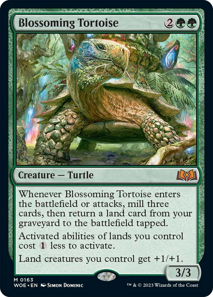 Blossoming Tortoise [Wilds of Eldraine] | Game Grid - Logan