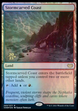 Stormcarved Coast [Innistrad: Crimson Vow Prerelease Promos] | Game Grid - Logan