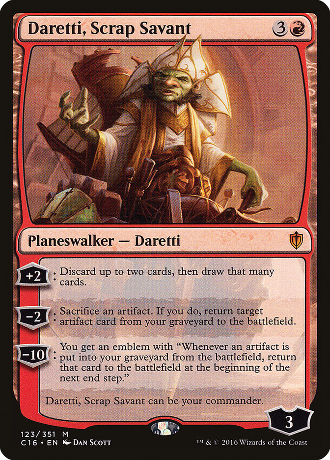 Daretti, Scrap Savant [Commander 2016] | Game Grid - Logan