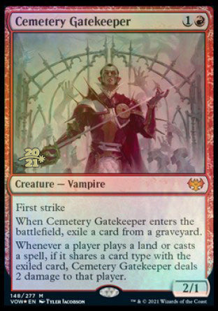 Cemetery Gatekeeper [Innistrad: Crimson Vow Prerelease Promos] | Game Grid - Logan