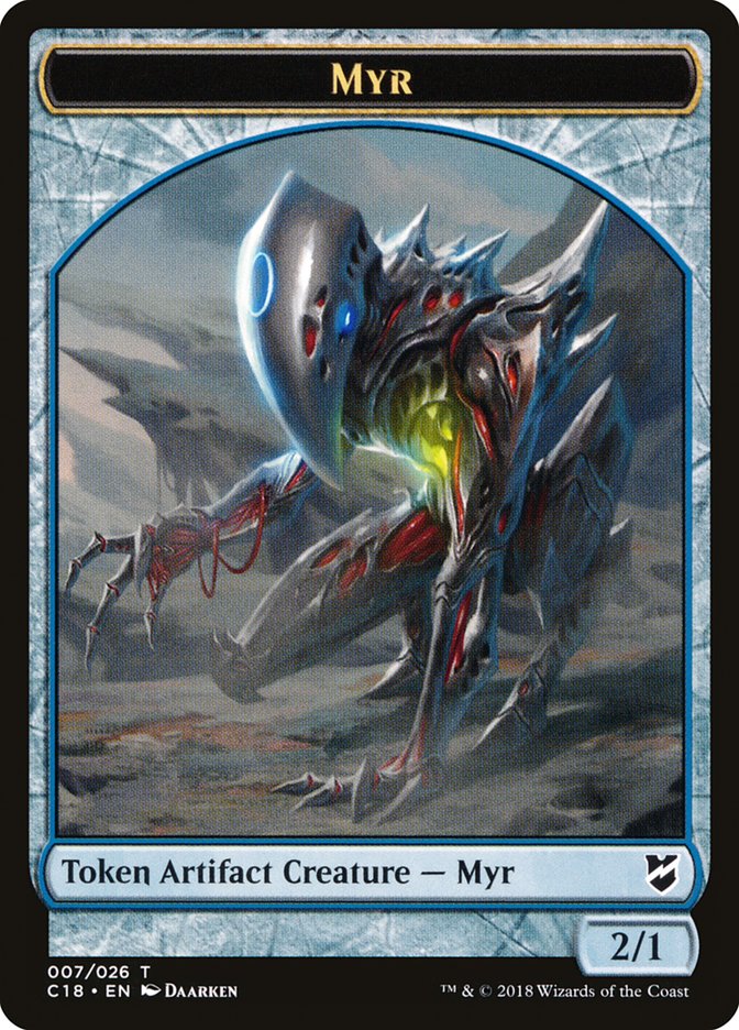 Myr Token (007/026) [Commander 2018 Tokens] | Game Grid - Logan