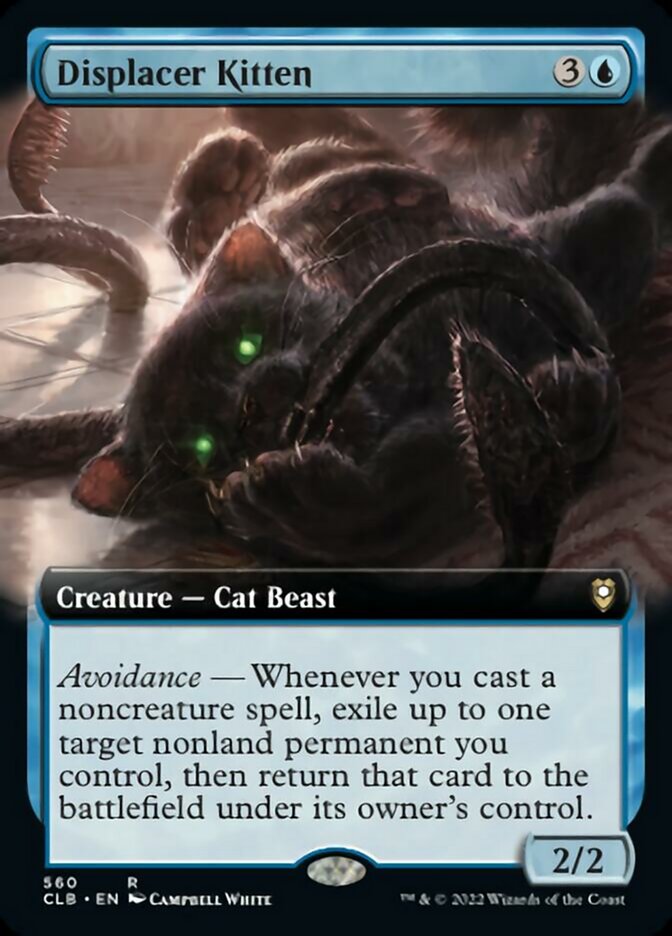 Displacer Kitten (Extended Art) [Commander Legends: Battle for Baldur's Gate] | Game Grid - Logan