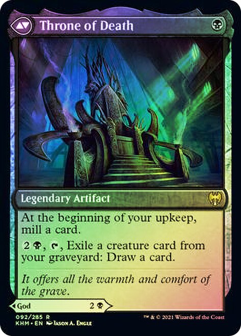 Egon, God of Death // Throne of Death [Kaldheim Prerelease Promos] | Game Grid - Logan