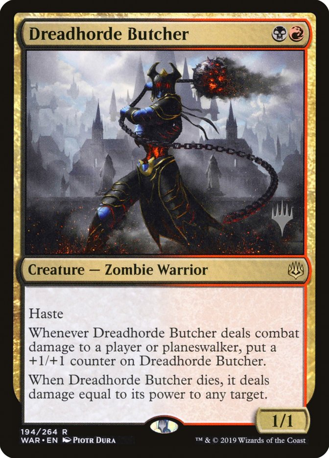 Dreadhorde Butcher (Promo Pack) [War of the Spark Promos] | Game Grid - Logan