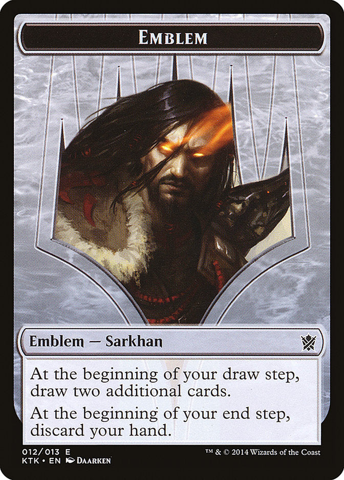 Sarkhan, the Dragonspeaker Emblem [Khans of Tarkir Tokens] | Game Grid - Logan