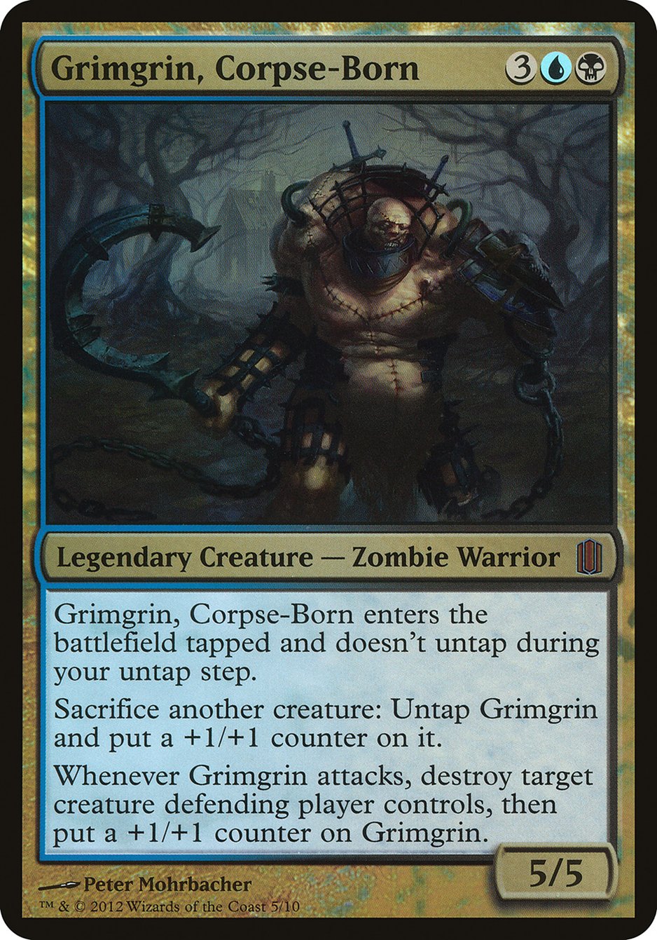 Grimgrin, Corpse-Born (Oversized) [Commander's Arsenal Oversized] | Game Grid - Logan