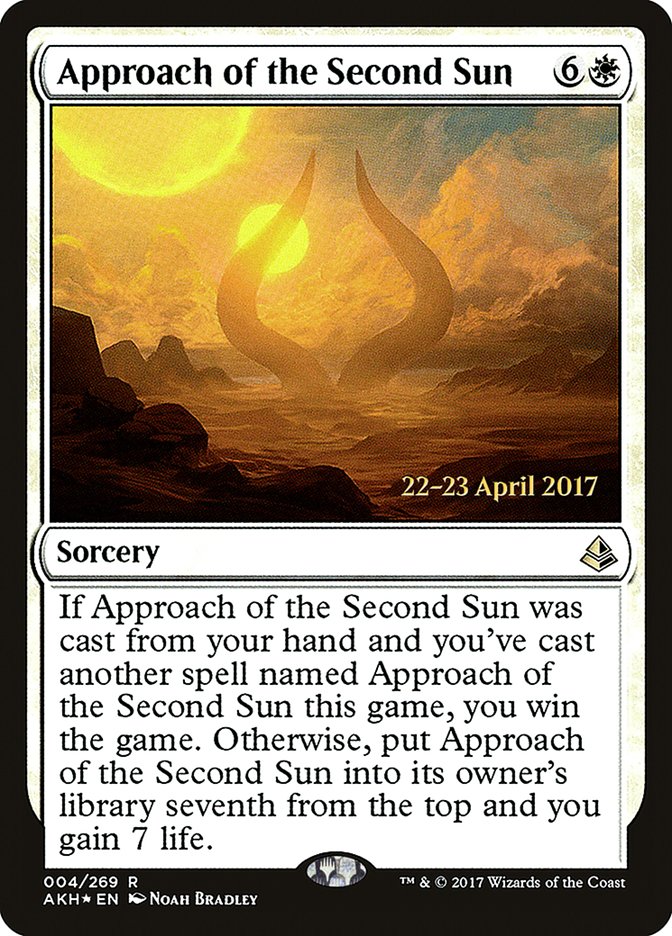 Approach of the Second Sun [Amonkhet Prerelease Promos] | Game Grid - Logan