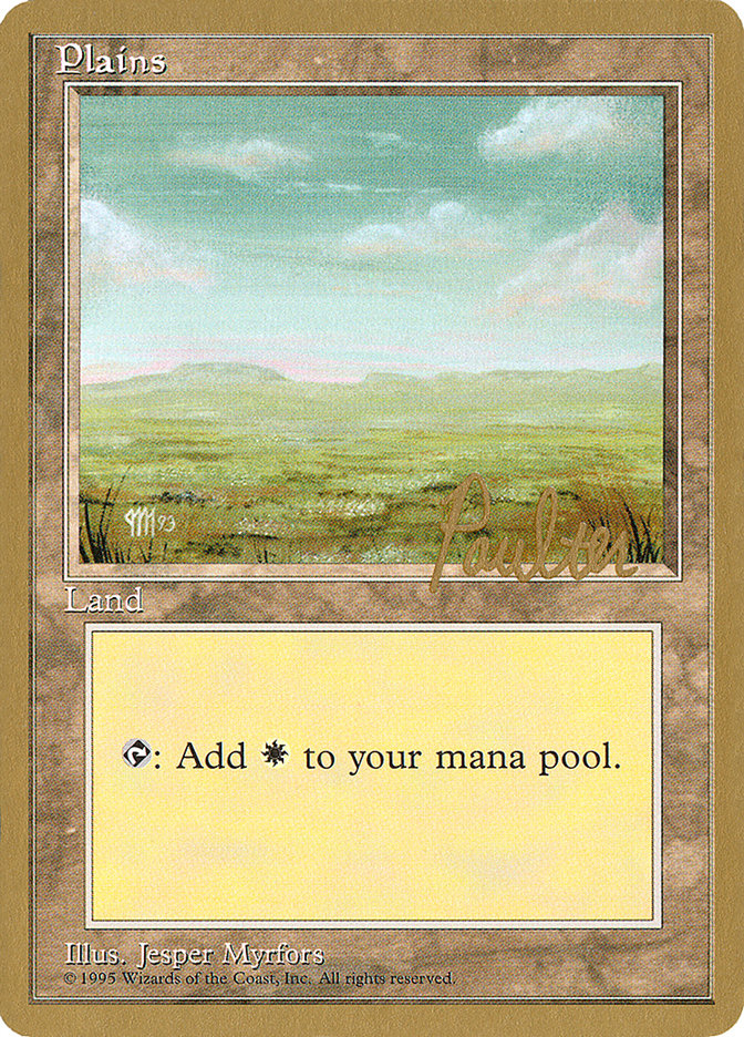 Plains (pp364) (Preston Poulter) [Pro Tour Collector Set] | Game Grid - Logan