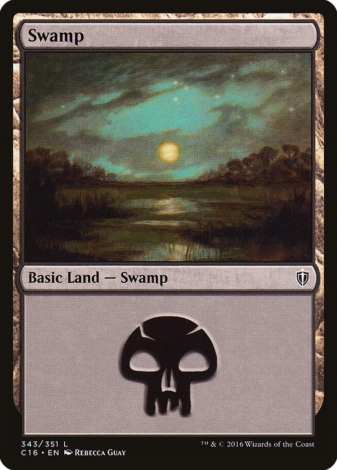 Swamp (343) [Commander 2016] | Game Grid - Logan