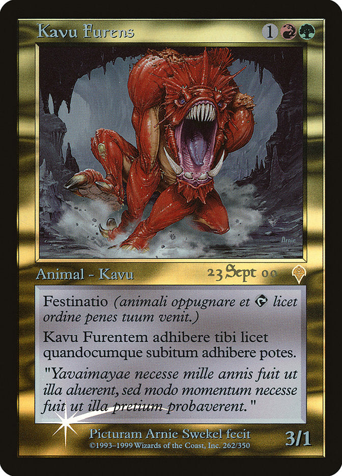 Raging Kavu [Invasion Promos] | Game Grid - Logan