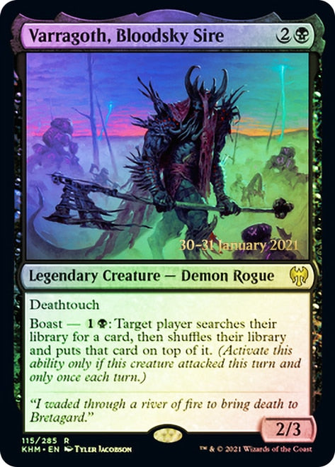 Varragoth, Bloodsky Sire [Kaldheim Prerelease Promos] | Game Grid - Logan